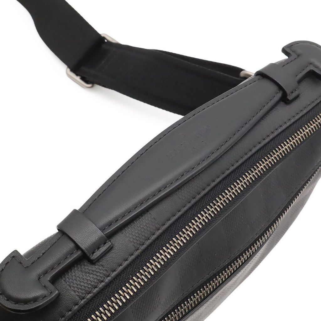 Louis Vuitton Damier Infini Ambler Belt Bag 2-Way Leather Onyx Black