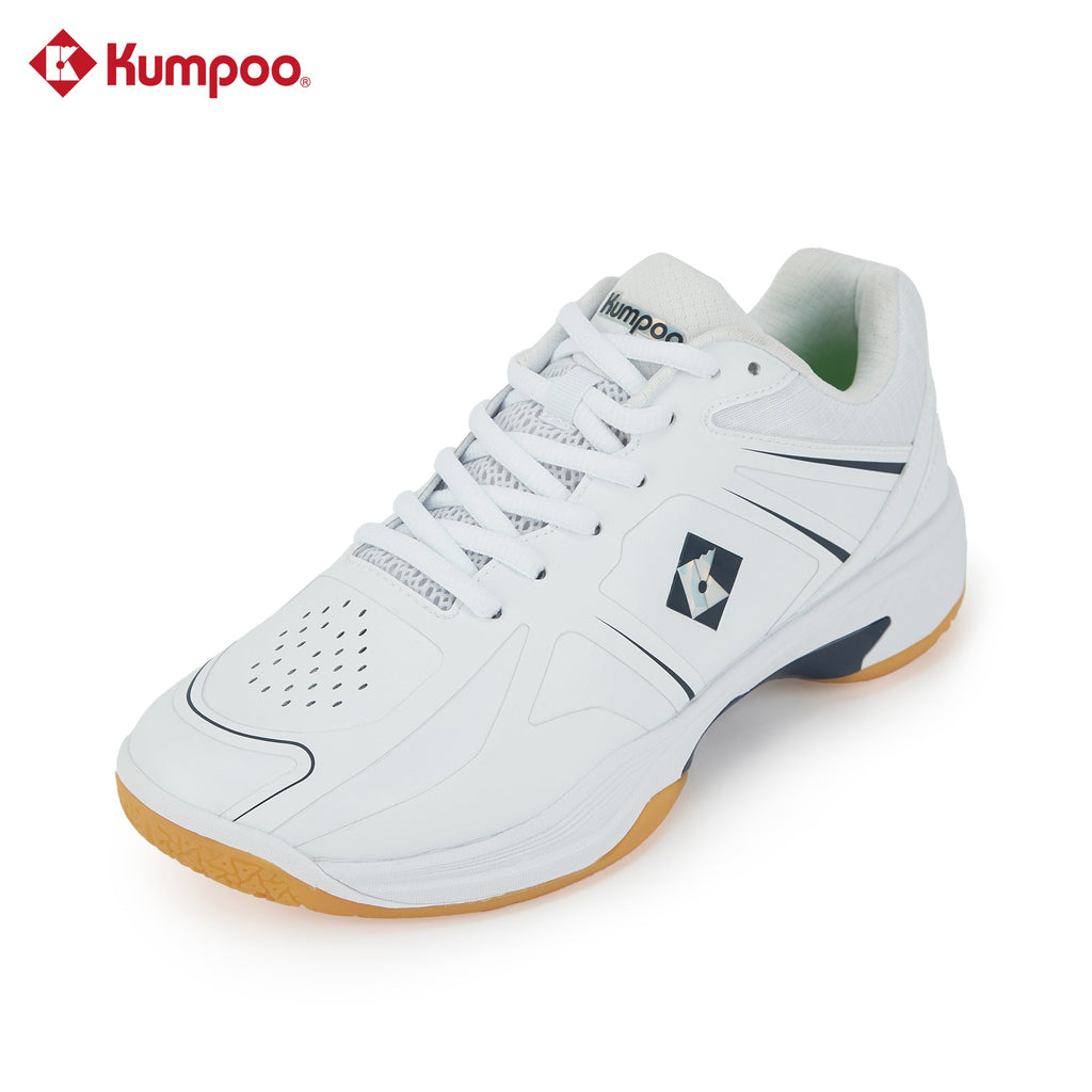 Kumpoo KH-G805 Lite Pro Badminton Shoe(White/Navy Blue)