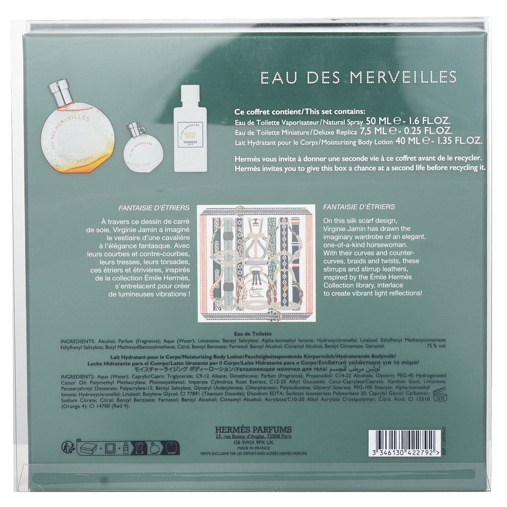 Hermes Eau Des Merveilles Coffret  3pcs