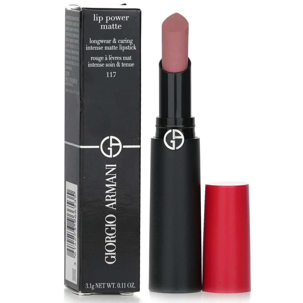 Giorgio Armani Lip Power Matte Longwear & Caring Intense Matte Lipstick - # 603 Dramatic  3.1g/0.11oz