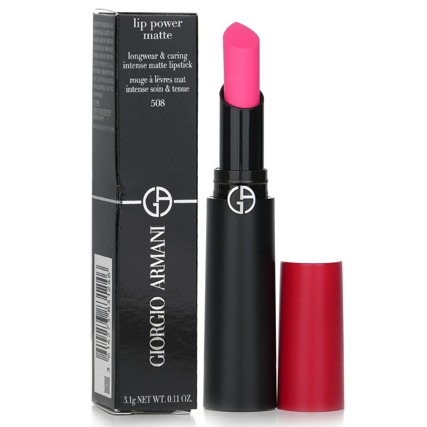 Giorgio Armani Lip Power Matte Longwear & Caring Intense Matte Lipstick - # 307 Ecstatic  3.1g/0.11oz