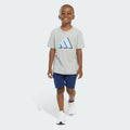 Kids' adidas Two-Piece Short Sleeve Heather Cotton Tee and Cargo French Terry Shorts Set