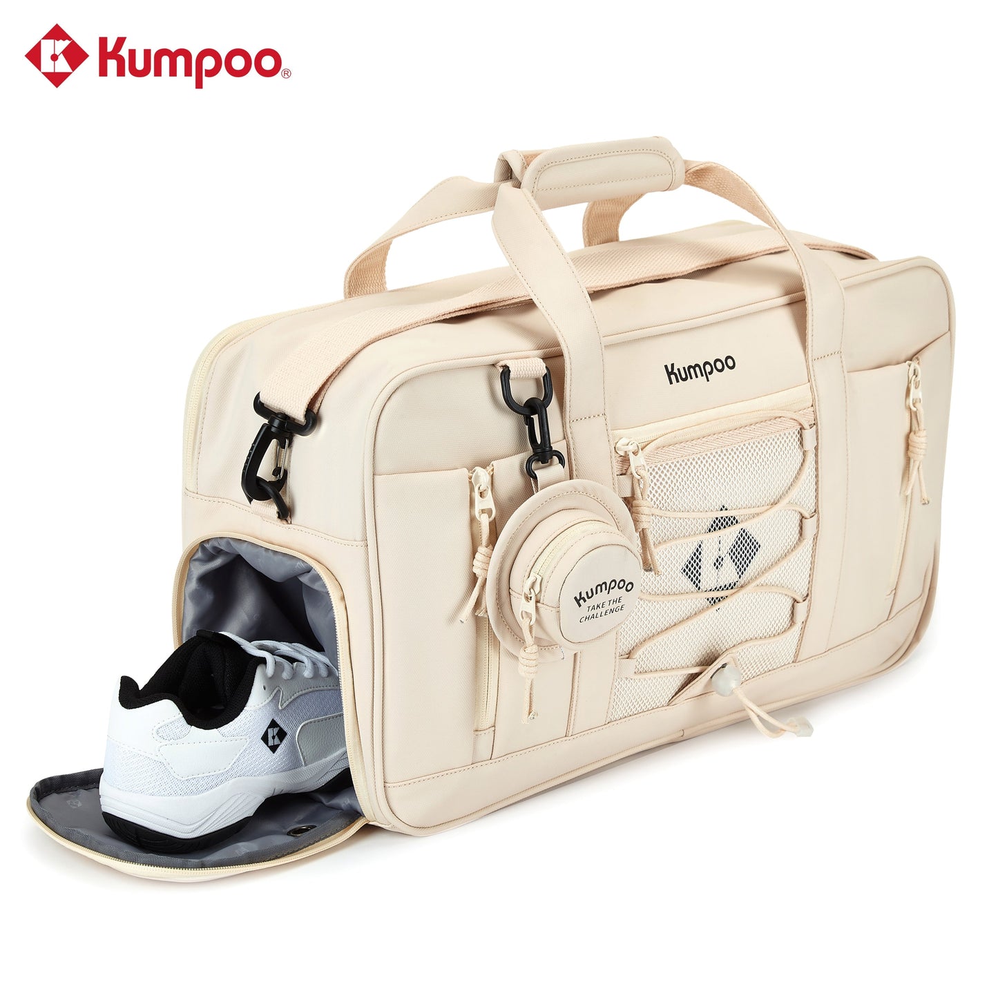 Kumpoo Badminton Bag- KB-531 [6 PK] (Off-White)