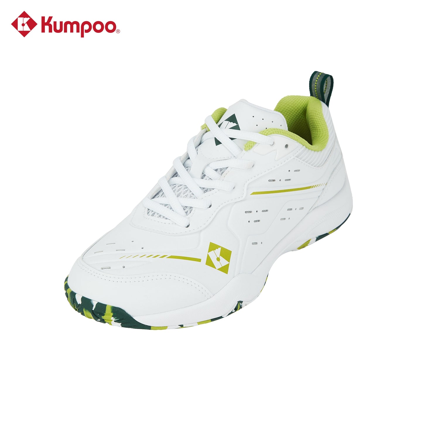 Kumpoo KH-E317 Badminton Shoe (White/Green)