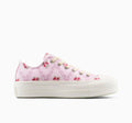 Chuck Taylor All Star Lift Platform Rose Cross Stitch Low Top