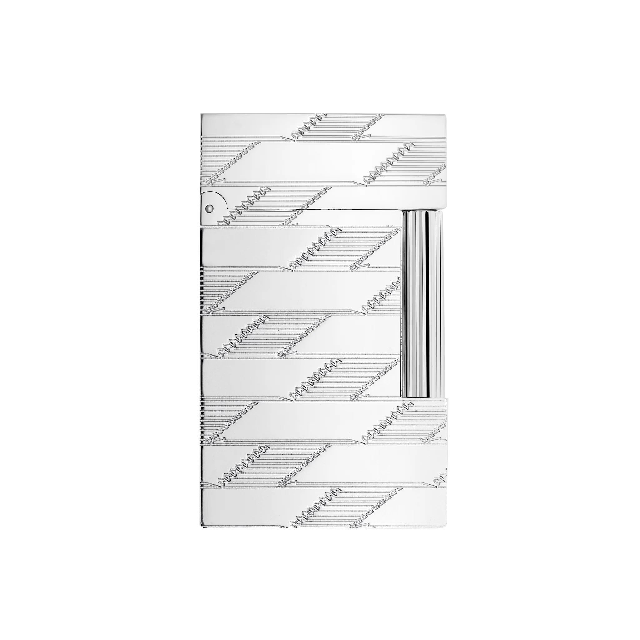 S.T. DUPONT Ligne 2 Monogram 1872 Palladium Guilloche Lighter/Briquet C16180