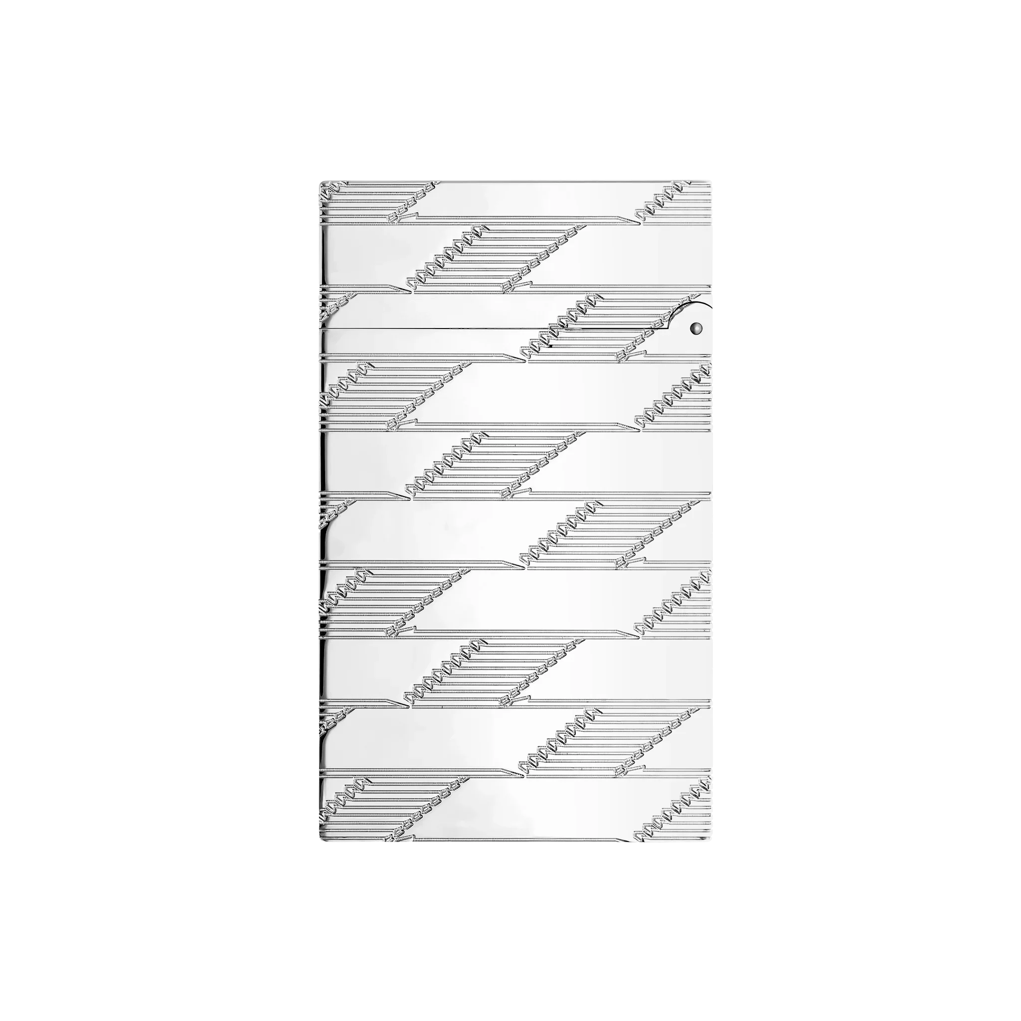 S.T. DUPONT Ligne 2 Monogram 1872 Palladium Guilloche Lighter/Briquet C16180