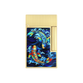S.T. DUPONT Ligne 2 Golden Koi Fish Blue Lighter/Briquet C16397SH