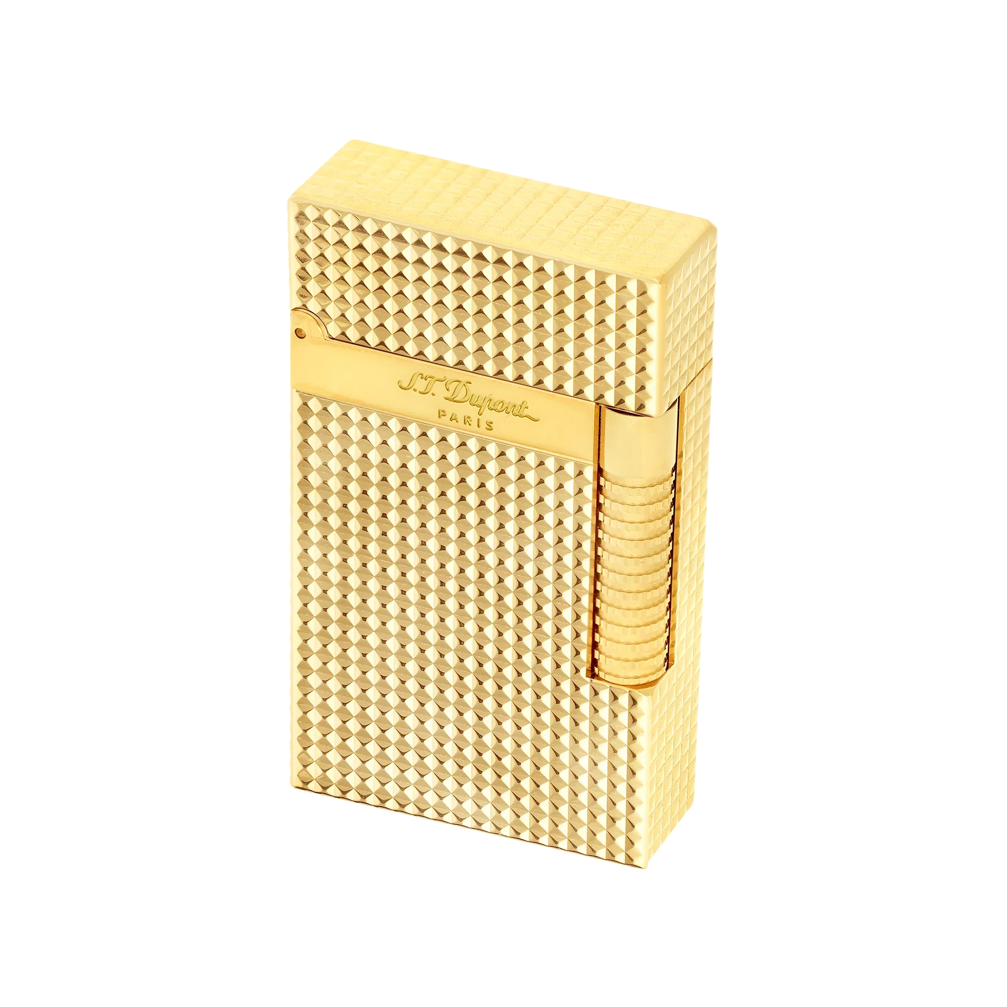 S.T. DUPONT Le Grand Diamond head Lighter Gold Lighter/Briquet C23009