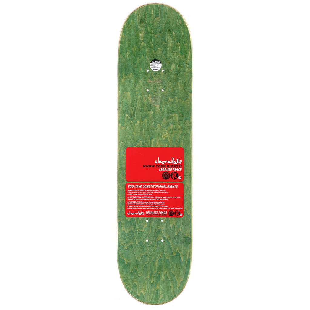 Chocolate Skateboard Deck Alvarez Know Your Rights 8.25" x 31.875"
