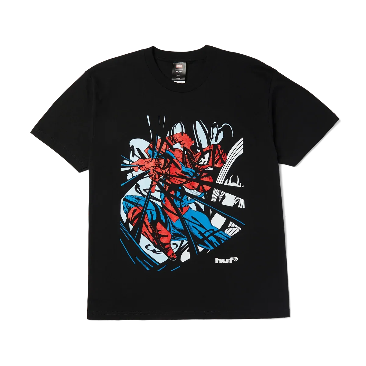 Huf X Spider-Man Entangled T-Shirt - Washed Black