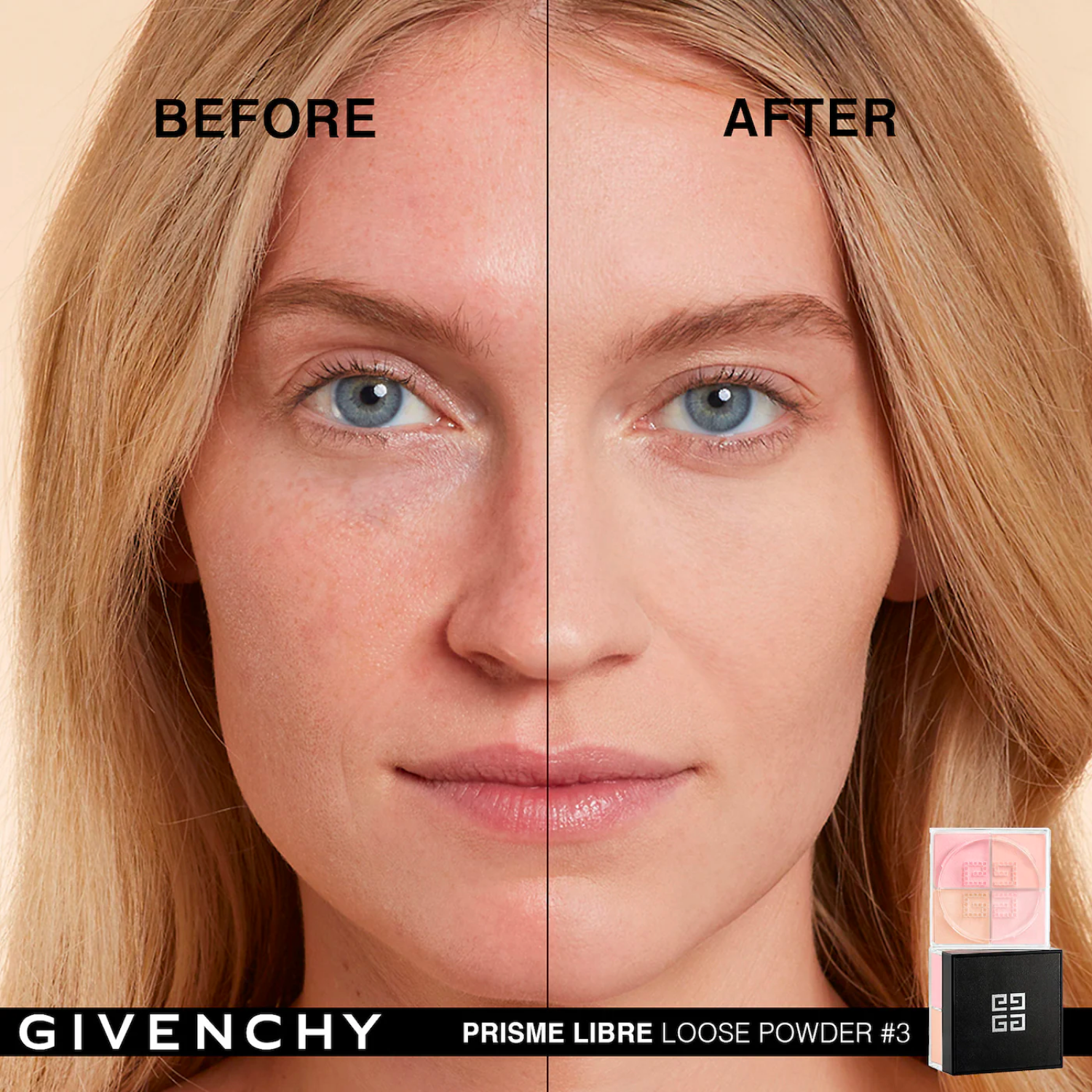 Givenchy Prisme Libre Mat Finish & Enhanced Radiance Loose Powder 4 In 1 Harmony - # 2 Satin Blanc  4x3g/0.105oz