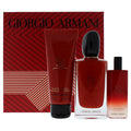 Giorgio Armani Si Passione by Giorgio Armani for Women - 3 Pc Gift Set 3.4 oz EDP Spray, 0.5oz EDP Spray, 2.5oz Moisturizing Perfumed Body Lotion