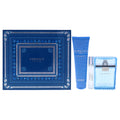 Versace Man Eau Fraiche by Versace for Men - 3 Pc Gift Set 3.4oz EDT Spray, 10ml EDT Spray, 5oz Bath and Shower Gel