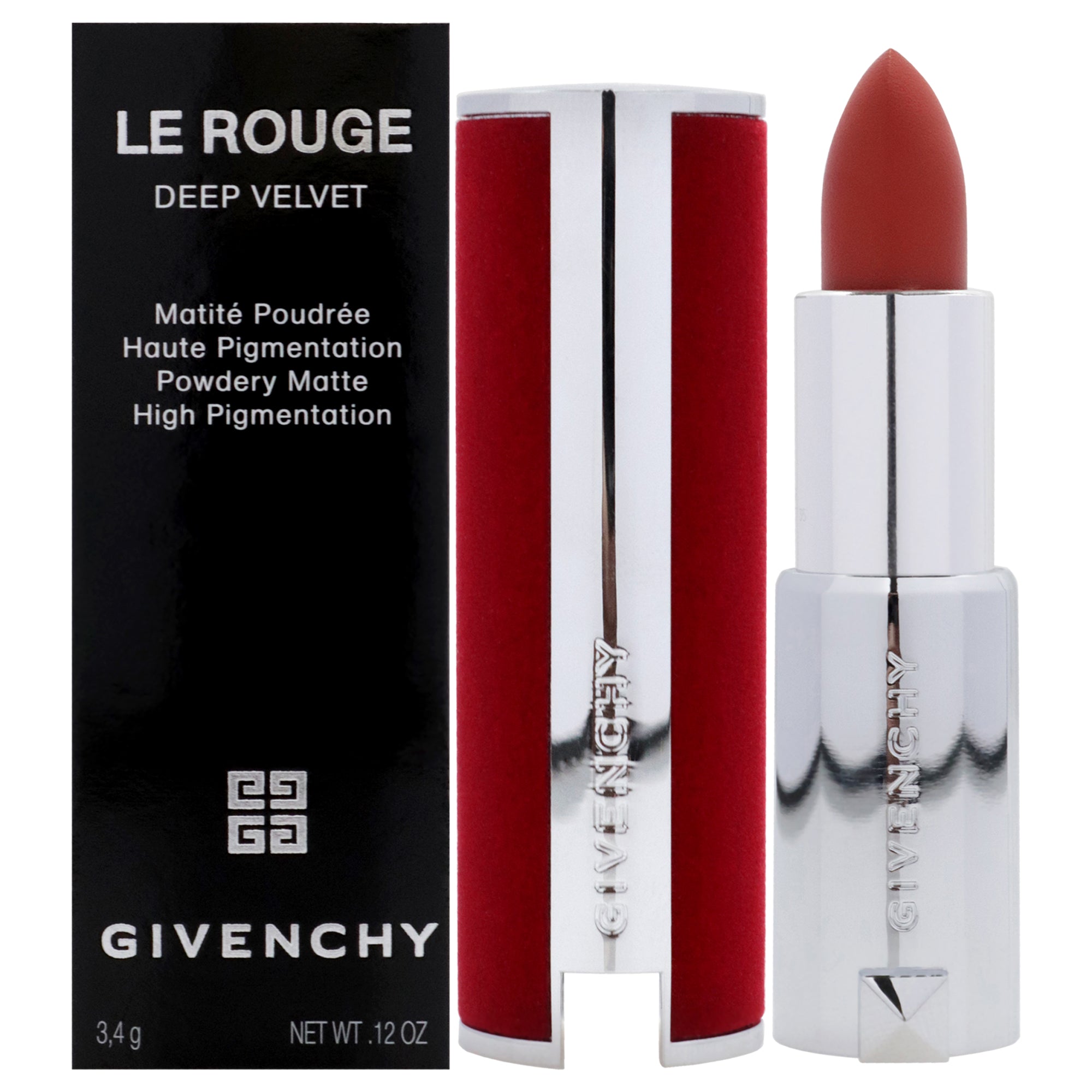 Givenchy Le Rouge Deep Velvet Matte Lipstick - 35 Rouge Initie by Givenchy for Women - 0.12 oz Lipstick