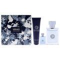 Versace Versace Pour Homme by Versace for Men - 3 Pc Gift Set 3.4oz EDT Spray, 0.17oz EDT Spray (Mini), 5oz Bath and Shower Gel
