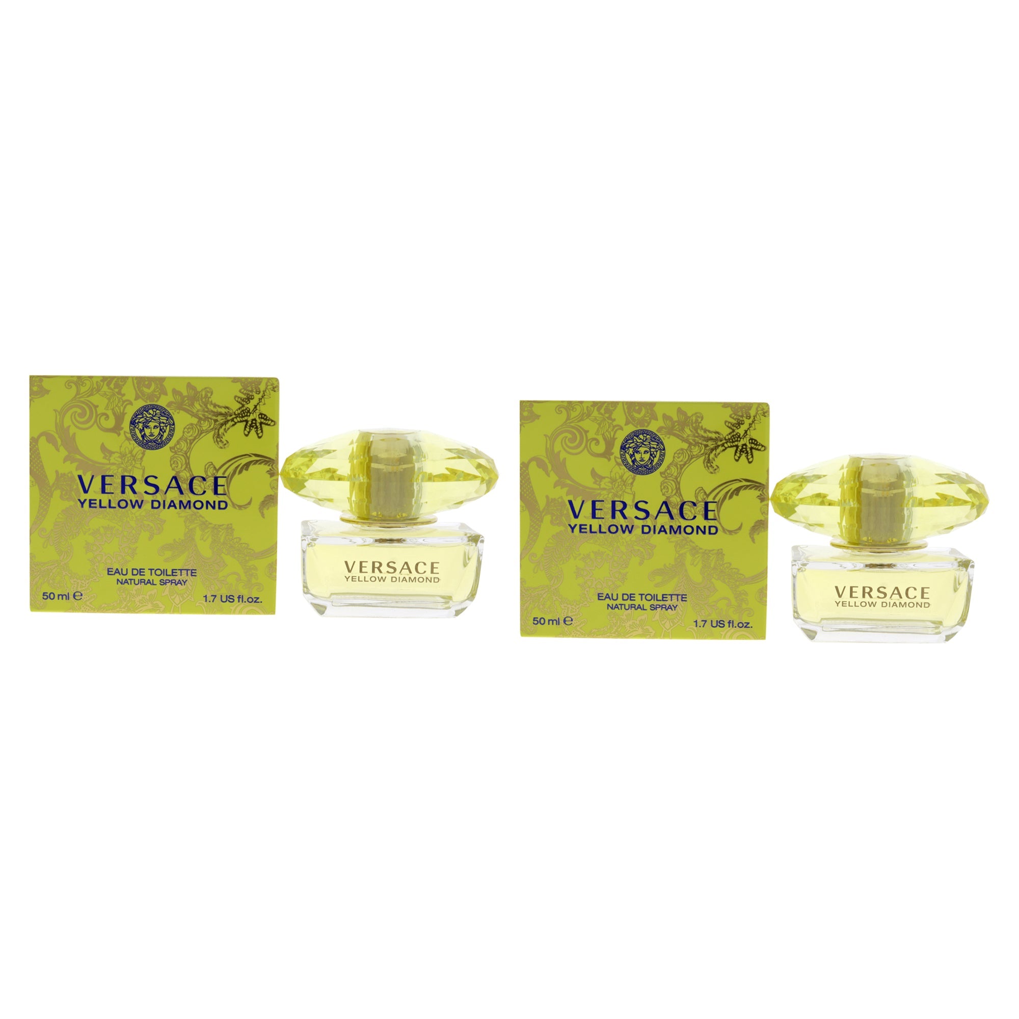 Versace Yellow Diamond by Versace for Women - 1.7 oz EDT Spray - Pack of 2