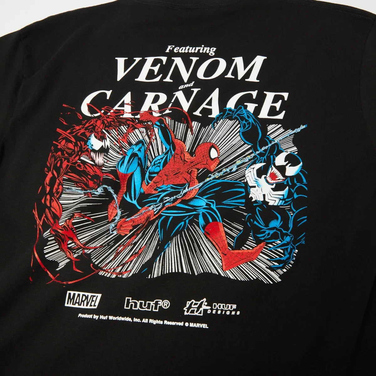 Huf X Spider-Man Maximum Carnage T-Shirt - Black