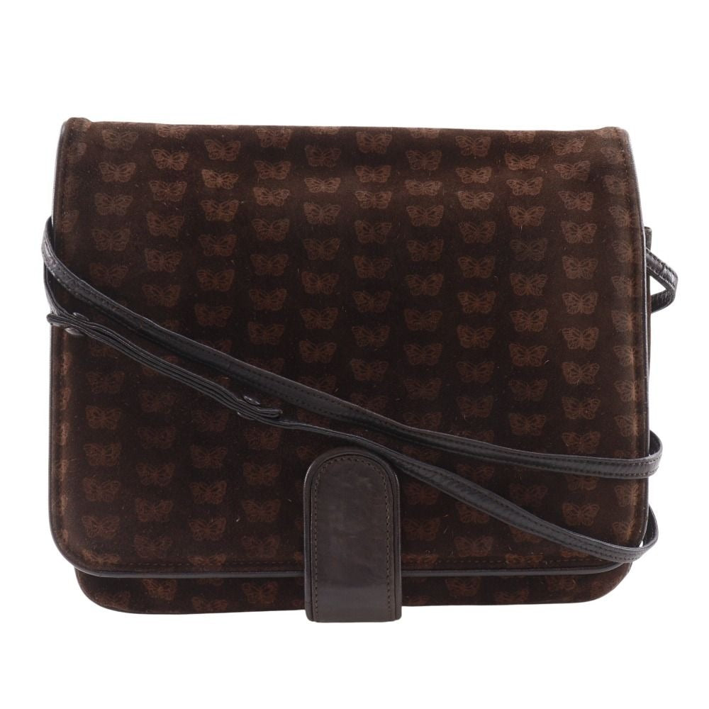 Bottega Veneta 3Way Shoulder Butterfly Pattern Suede Brown Tote Bag