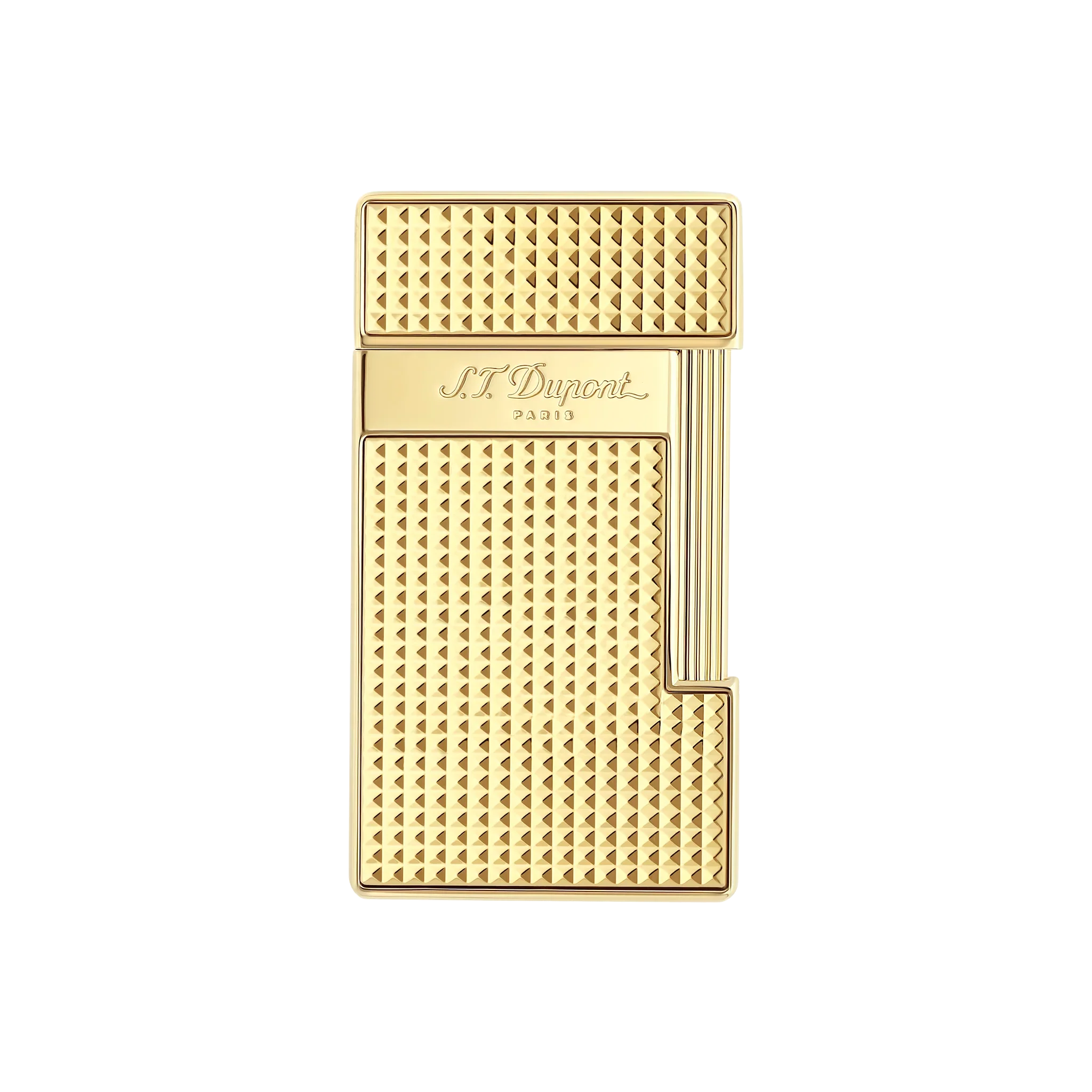 S.T. DUPONT SLIMMY DIAMOND HEAD GOLD LIGHTER/BRIQUET 028009