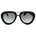 Prada SPR 28R 1AB-0A7 - Black-Grey by Prada for Women - 52-22-135 mm Sunglasses