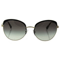Prada SPR 54S QE3-0A7 - Black-Pale Gold-Grey Gradient by Prada for Women - 59-20-140 mm Sunglasses