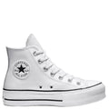 Converse Women's Chuck Taylor All Star Lift Leather High in White/Black/White