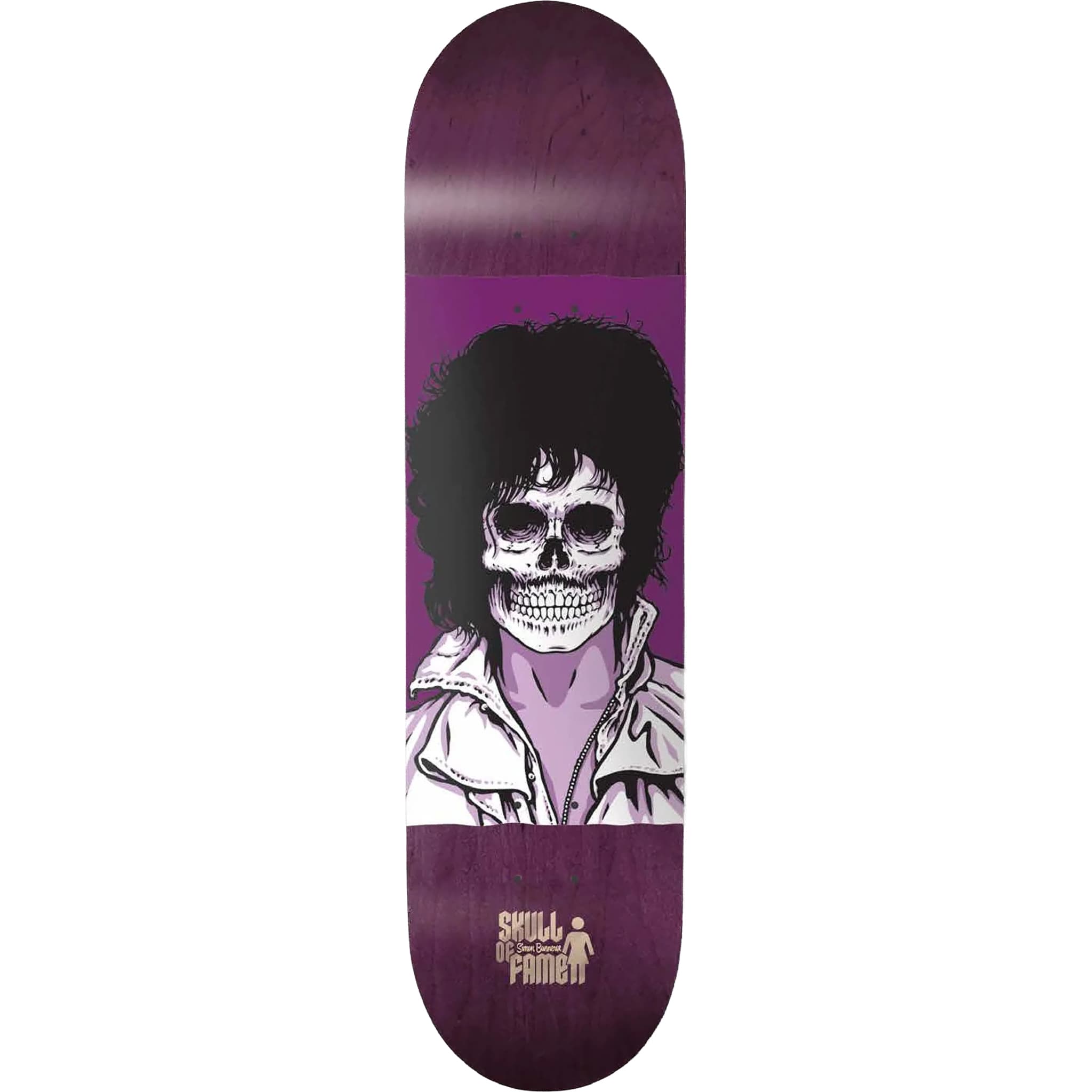 Girl Bannerot Skull Of Fame Skateboard Deck 8.25"