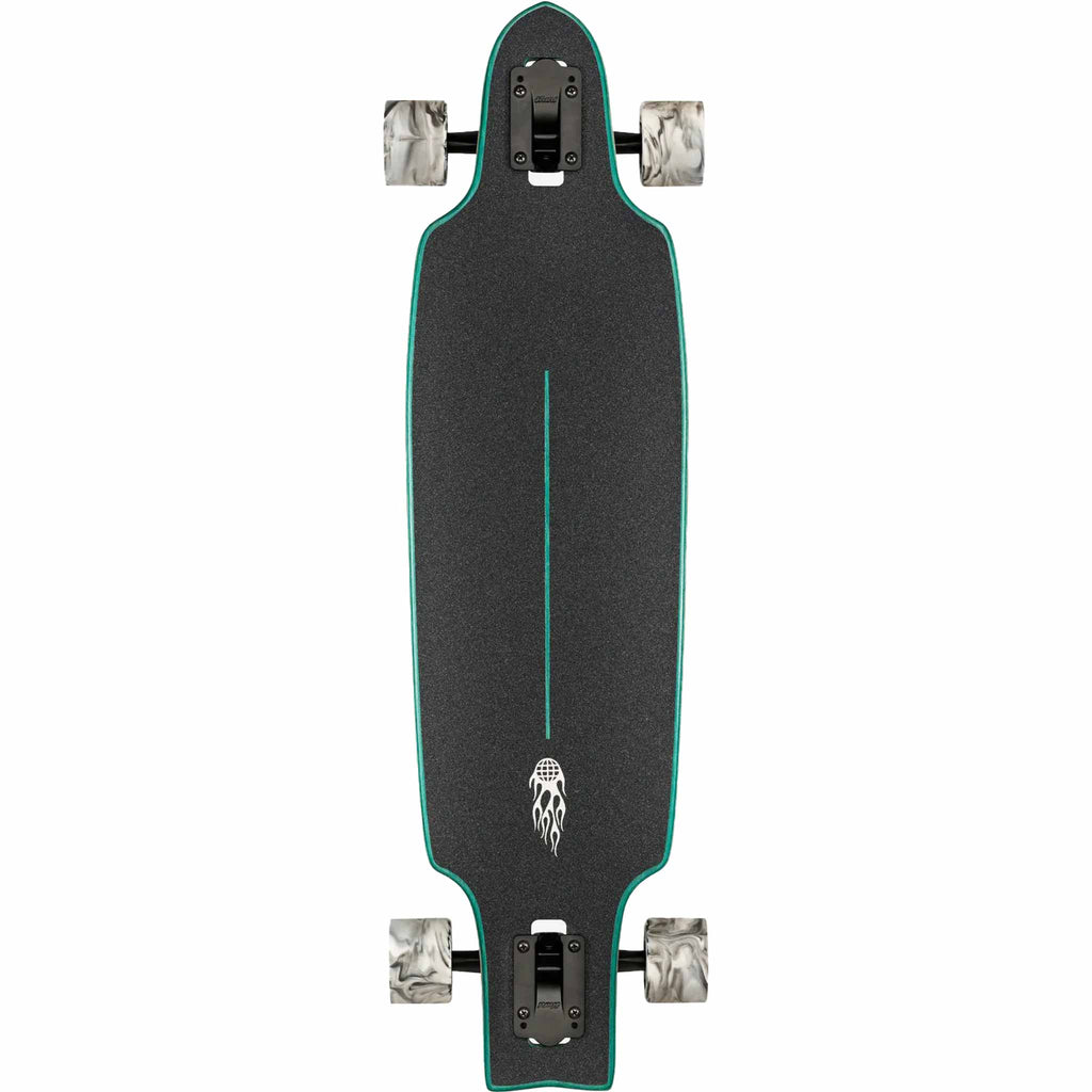 Globe Prowler Mid Longboard Complete Green Flames 34"
