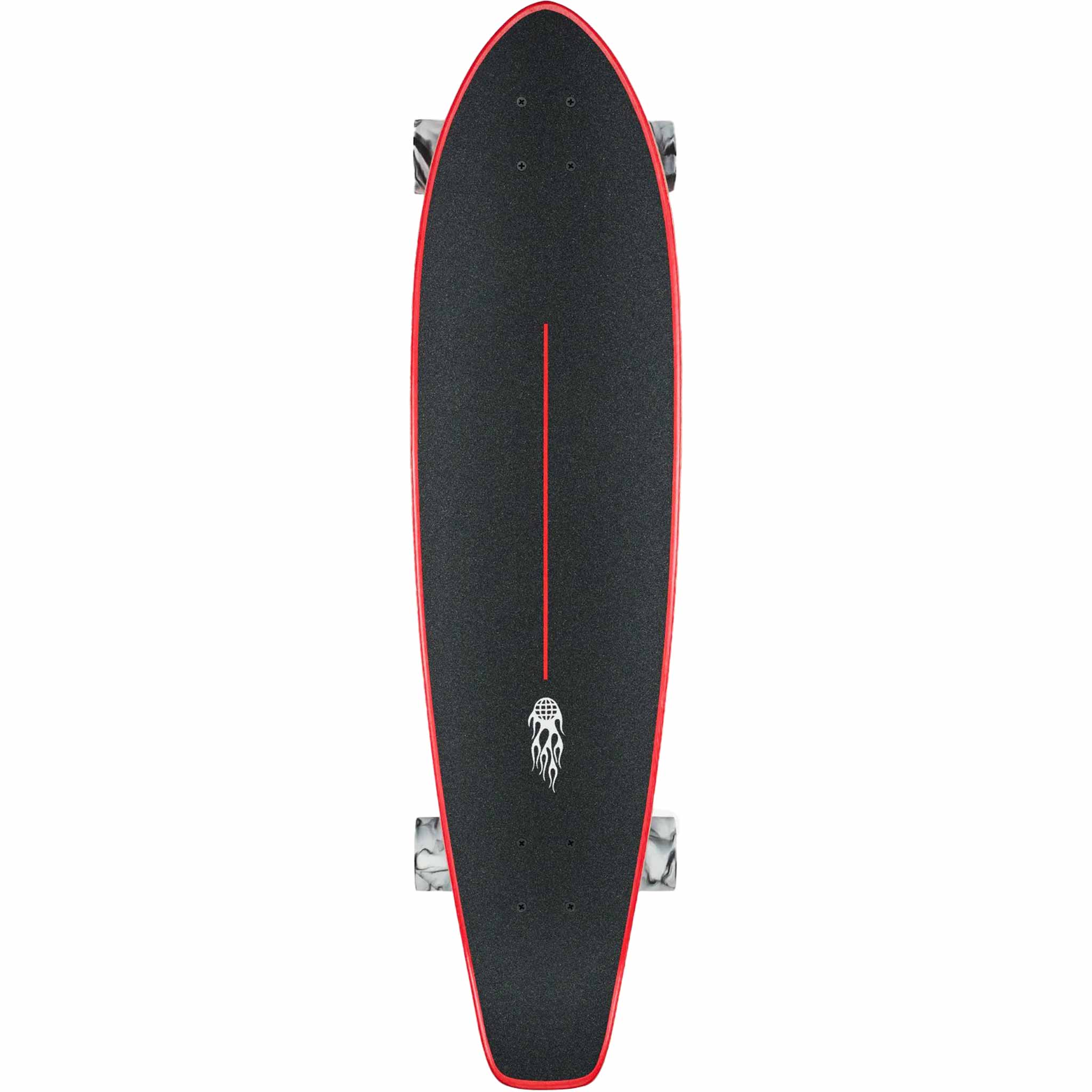 Globe The All Time Longboard Complete Red Flames 35"