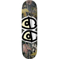 Krooked Team Eyes Camo Silver Foil Skateboard Deck 8.5"