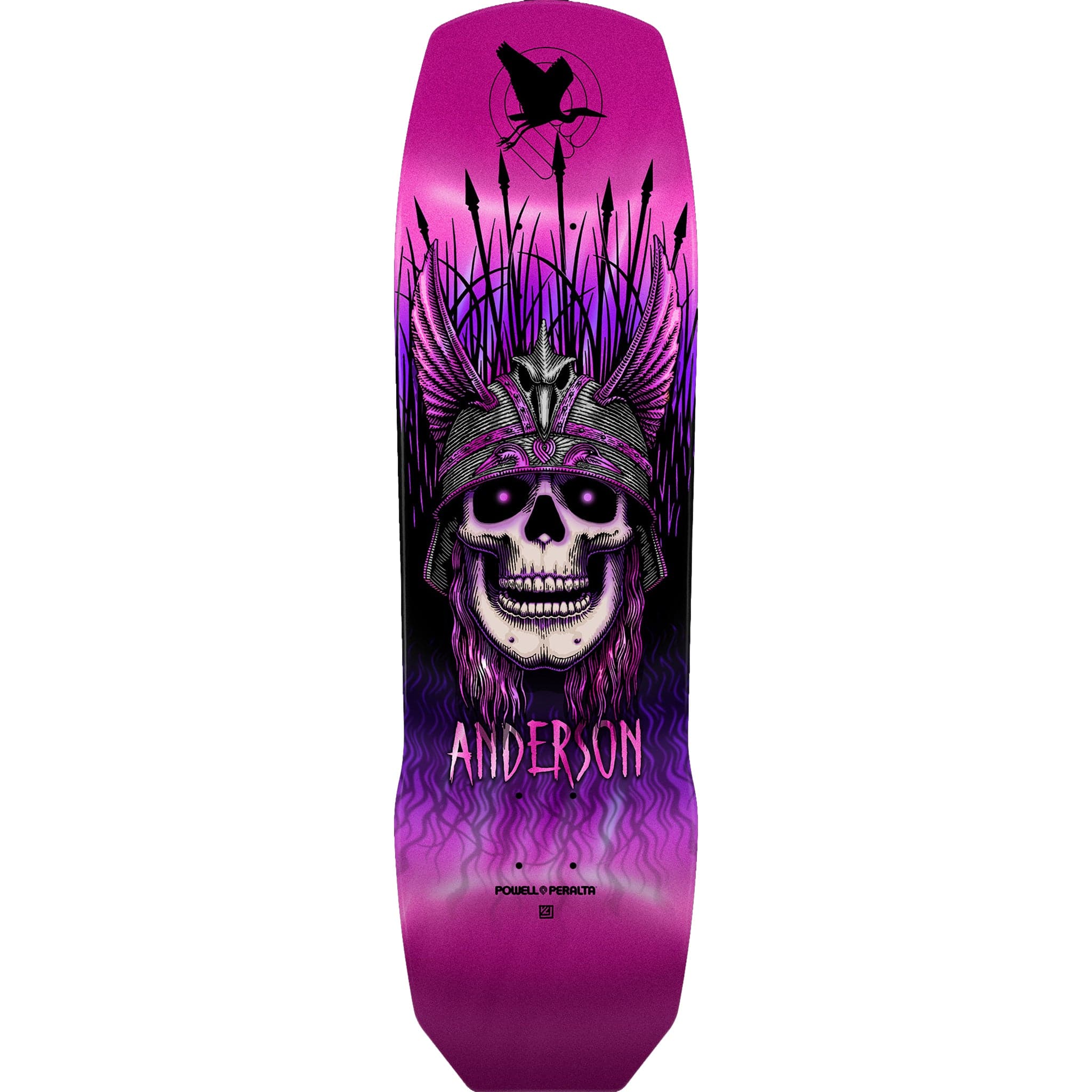 Powell Peralta Anderson Heron '04' Pink Foil Skateboard Deck 9.13"