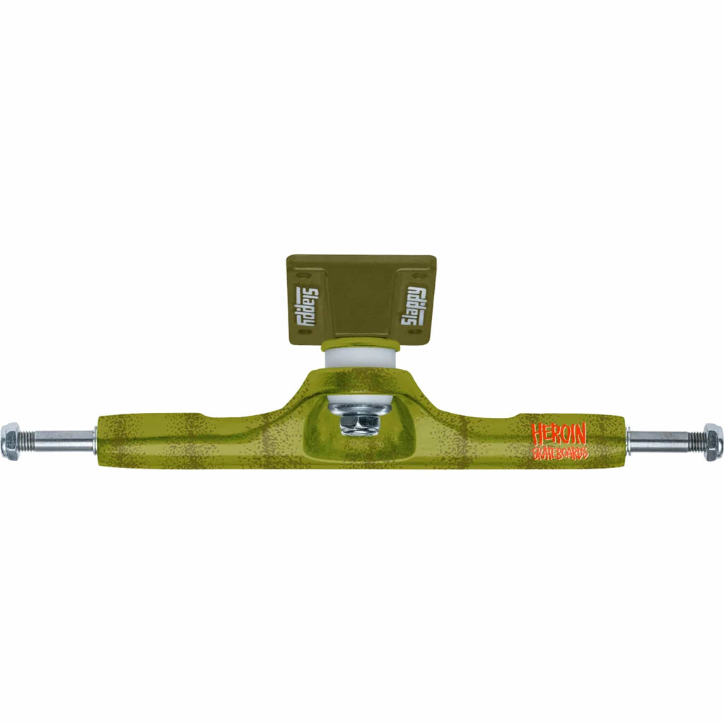 Slappy ST1 Hollow Pickle Green Skateboard Trucks 9.5"