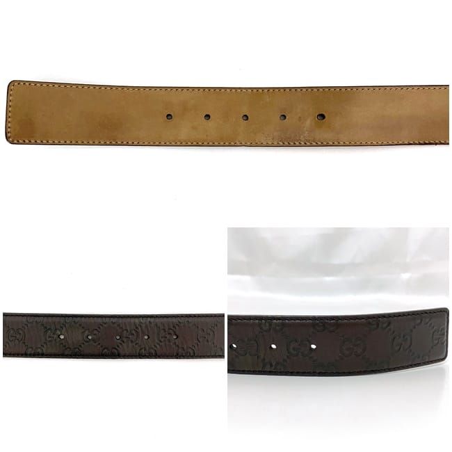 Gucci Belt Brown Cima Interlocking